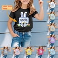 thumbnail image 2 of Easter Outfit Toddler Boy Trendy Loose Fit Black Rabbit Face Print Easter Cute Tshirt 2026 Happy Easter Tees Cotton Short Sleeve Tops, 2 of 4