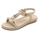 thumbnail image 1 of Sandalias de estilo bohemio Mujer Casual Nueva palabra de gran tamaño con cabeza redonda Sandalias de playa planas Women38 Gao Jinjia LED, 1 of 2