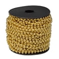 thumbnail image 2 of Northlight Metallic Beaded Commercial Christmas Garland - 66' x .15" - Gold - Unlit, 2 of 3