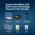 thumbnail image 5 of Aqueon BettaBow with Quick Clean Technology Aquarium Kit Black Black 1 Gallon, 5 of 11