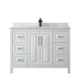 thumbnail image 7 of Wyndham Collection Wcv252548sunsmxx Daria 48" Free Standing Single Vanity Set - Dark Gray, 7 of 7