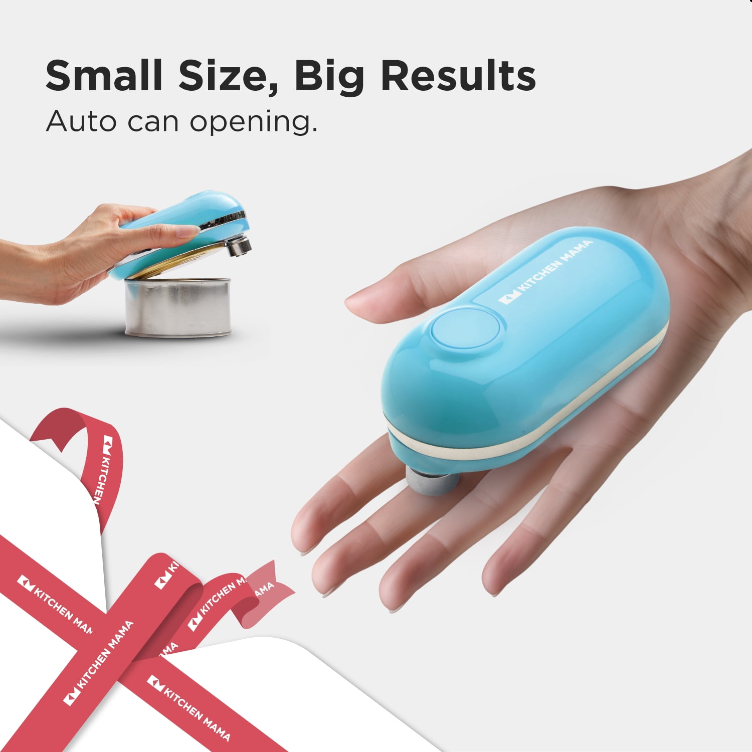 Kitchen Mama Mini Electric Can Opener and 6-in-1 Multifunction Opener Gift Set