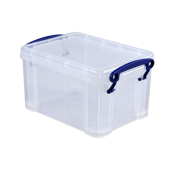 7 Ltr Mini Clear Plastic Storage Box Boxes With Lids Removals House Home Garage 