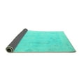 thumbnail image 2 of Ahgly Company Indoor Round Oriental Turquoise Blue Traditional Area Rugs, 3' Round, 2 of 4