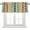 Rustic Geometric Mid Century, variant on Retro 70s Mid Century Rod Pocket Valance Curtains,Minimalism Modern Rainbow Colorful Modern Boho Geometric Print Window Treatments Valances for Kitchen Living Bathroom,54"x18"in(1Pcs)