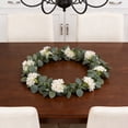 thumbnail image 5 of Twfbrm Artificial Flowers Garland, 5.9 Ft Realistic Crabapple Flower Vine with Eucalyptus Leaves, UV-Resistant Faux Hanging Flowers Plants, Spring Decor Greenery Garland for Mantle Wedding Arch, 5 of 6