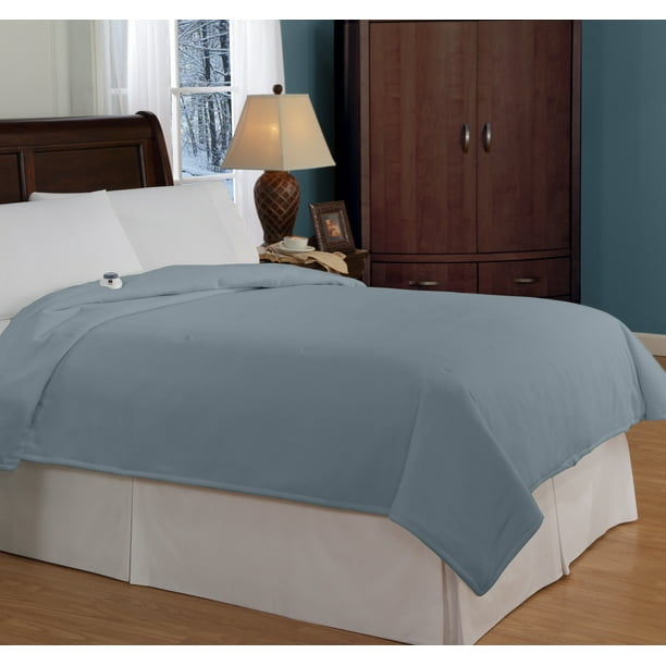 Safe and Warm MicroFleece LowVoltage Heated Electric Blanket