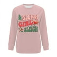 thumbnail image 3 of Aqestyerly Chandails de Noël à Manches Longues pour Femmes Mode Femmes Décontracté à Manches Longues Col Rond Chandail pour Dames avec Poche Hauts Blouse, 3 of 3