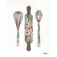 thumbnail image 2 of Norman, Michele 19x24 Black Ornate Wood Framed with Double Matting Museum Art Print Titled - Floral Baking Tools, 2 of 4