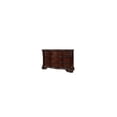 thumbnail image 2 of 9 Drawers Wooden Dresser with Engraved Details and Bracket Feet Cherry Brown, 2 of 5