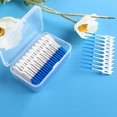 thumbnail image 2 of 200 Pcs/Box Silicone Interdental Brcomhes Super Soft Dental Floss Toothpick Brcomh Between Teeth With Thread Oral Cleaning Tools, 2 of 6