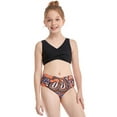 thumbnail image 3 of xiaxaixu Parent-Child 2Pcs Swim Suit Crop Tank Tops with Triangle Bottoms, 3 of 6