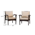 thumbnail image 6 of Kingsfield Outdoor Wicker Club Chairs with Tan Cushions, Set of 2, Brown, 6 of 6