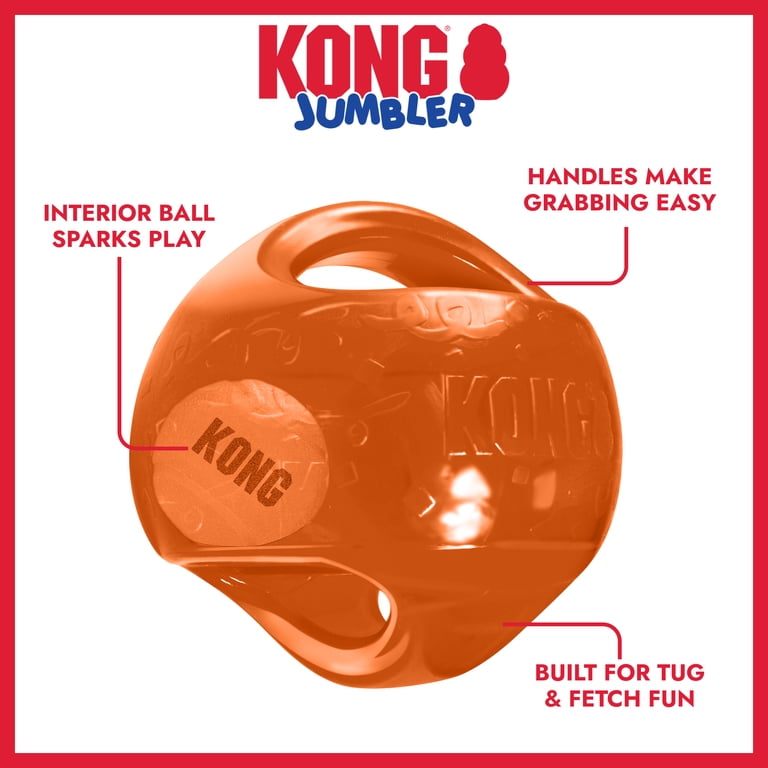 KONG Jumbler Ball Squeaker Dog Toy, Medium/Large photo 2