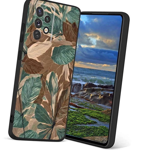 Compatible with Samsung Galaxy A52 5G Phone Case, Leaves-13 Case Men Women, Flexible Silicone Shockproof Case for Samsung Galaxy A52 5G