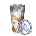 thumbnail image 2 of 16oz Tumblers Fall Pumpkins Leaves Pattern Stainless Steel Vacuum Insulated Double Wall Travel Tumbler Cups Mug with Lid and Straw,Cleaning Brush for Coffee,Tea, 2 of 4