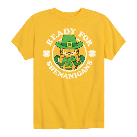 Garfield - Ready For Shenanigans - Toddler And Youth Short Sleeve Graphic T-Shirt