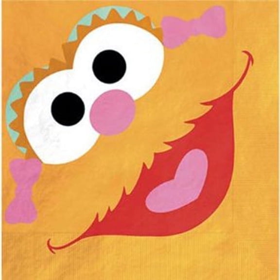 Sesame Street Zoe Smiles Napkins, 16 Count