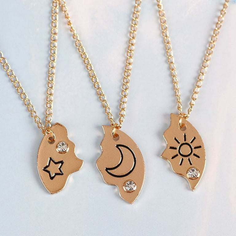 Sun and Moon Friendship Necklace 