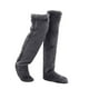 thumbnail image 1 of Jumpingount Calcetines hasta la rodilla fáciles de usar esenciales de invierno para zapatillas acogedoras diarias Calcetines para zapatillas Medias gris oscuro, 1 of 6