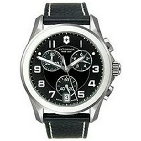 Victorinox Swiss Army Men's Chrono Classic XLS 241501 Black Calf Skin Swiss Quartz Watch