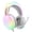 White, variant on SDFGTstore Gaming Over Ear Headphone Adjustable Headband Headphone Headset with Microphone LED Light Surround Sound Accessories