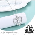 thumbnail image 2 of Double Entwined Hearts Necklace Gifts for Mom Grandma Wife Gigi Mimi Stepmom Bonus Mom, Mother's Day Christmas Valentines Birthday Thanksgiving Gifts Stocking Stuffers for Women Adults[q8173], 2 of 2