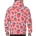 thumbnail image 7 of Haiem Cartoon Strawberry Patterned Men's Hoodie with Kangaroo Pocket - Ideal Pullover Sweatshirt for Daily Wear, Travel, and Home-4X-Large, 7 of 7