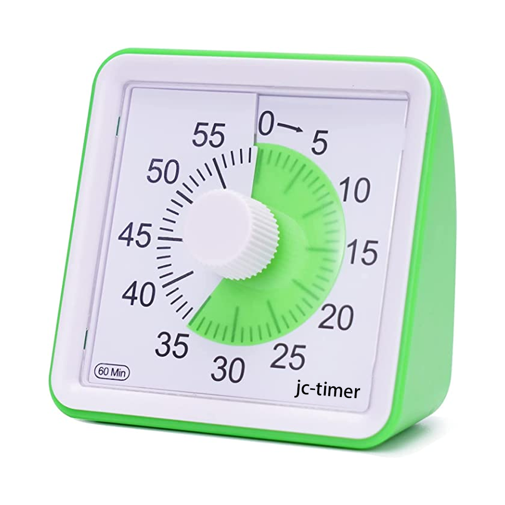 Minuteur Visuel Pour Enfants SIMQELLI - Compte à Rebours 60 Min - Silencieux Ou Sonore - Motif Arc-en-ciel - Gestion Du Temps