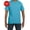 Aquatic Blue, variant on Dri Power 50 50 Moisture Wicking Soft Cotton Poly T Shirt