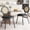 Black, variant on EastVita Set of 2 Black Metal Dining Chairs with Hand-Woven Rattan Backrest and Faux Leather Seat