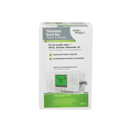 White-Rodgers G10 Thermostat Guard Cover, Clear, Small - Quantity 1