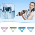thumbnail image 6 of Freezable Cooling Neck Ring Ice Bandana Reusable Neck Cooler Gel Ice Neck Wrap Cooling Bandana For Summer Heat Hot Weather Running And Outdoor Activities, 6 of 10