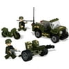 Kid Connection Small Building Blocks Set, Army, Green