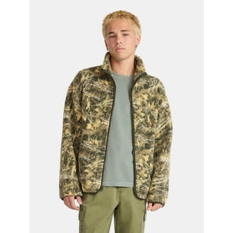 トップス stone  liner jacket 03aw Yellowstone Men's & Big Men's Faux Shearling Quarter-Zip Jacket