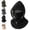 Black, variant on 3-in-1 Winter Hood Mask,Windproof Balaclava for Skiing,Green