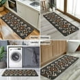 thumbnail image 6 of Boho Brown and Beige Ethnic Pattern Kitchen Rug Mat,Kitchen Runner Rugs Non Skid Washable,Decorative Kitchen Floor Mats for Kitchen,Sink,Laundry,17"x47.2", 6 of 7