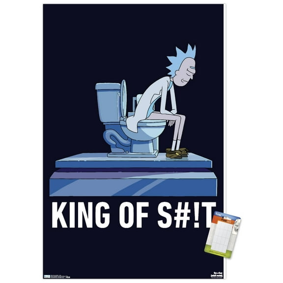 Rick And Morty - Toilet Wall Poster, 22.375" x 34"