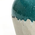 thumbnail image 6 of LuxenHome Green and White Stoneware 11.4-Inch Tall Indoor and Outdoor Jar Vase, 6 of 8