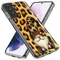 thumbnail image 2 of MUNDAZE Samsung Galaxy S22 Shockproof Clear Hybrid Protective Phone Case Gnome Sunflower Leopard Cover, 2 of 5