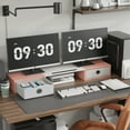 thumbnail image 7 of JAFUSI Dual Monitor Stand with Drawers for Desk, Monitor Stand Riser for 2 Monitors,Pink, 7 of 7