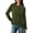 Army Green, variant on Womens Fall Button Down Cardigans Chunky Knit Ruffle Open Front Cropped Cardigan Sweaters Soft Long Sleeve Tops