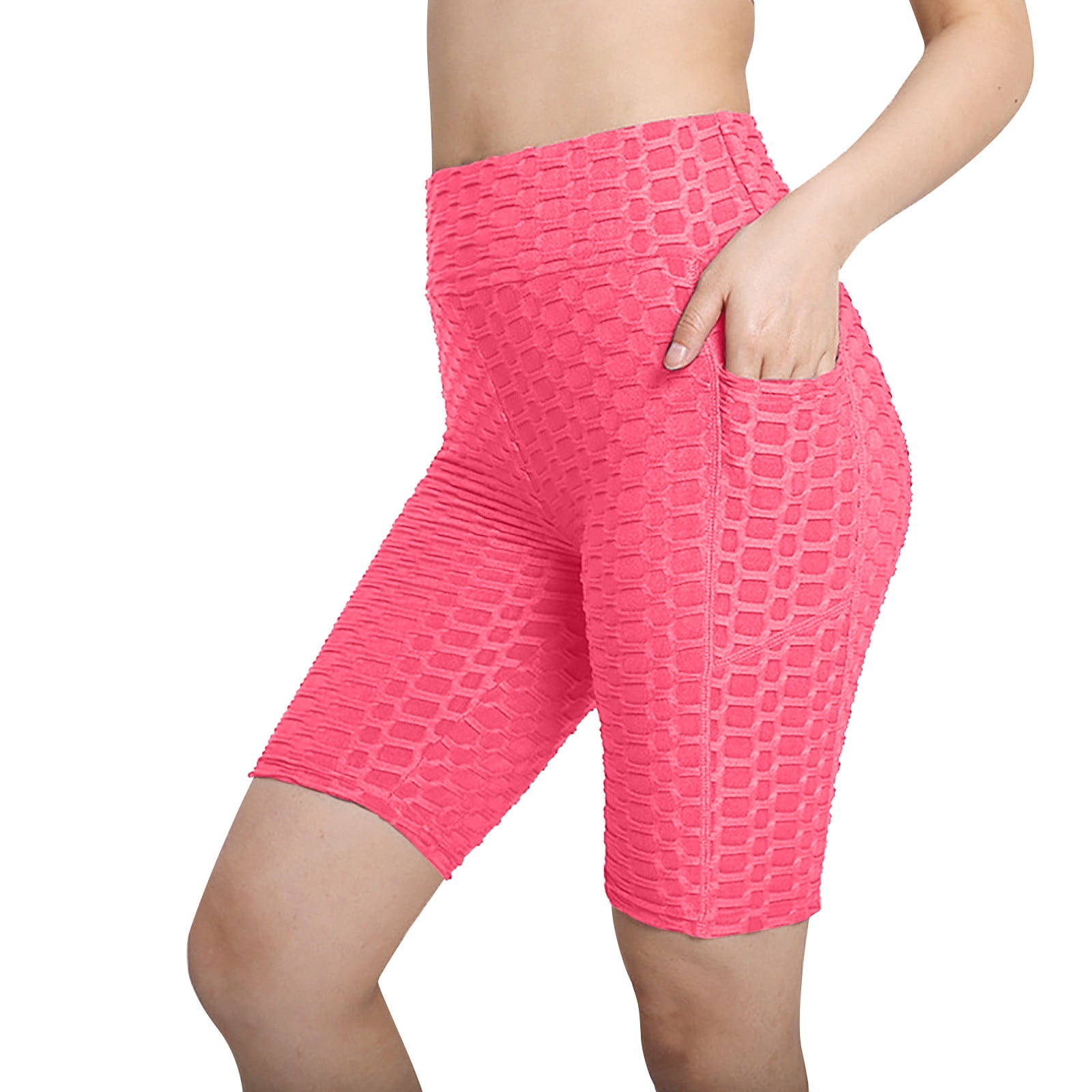 VEKDONE Women's High Waisted Athletic Shorts Tummy Control Yoga