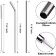 thumbnail image 6 of TRIANU 6 Pack Stainless Steel Straw Replacement 40 oz for Stanley Adventure Travel Tumbler, Reusable Straws with Cleaning Brush & Bag Compatible with Stanley 40oz Stanley Cup Tumbler, 6 of 7