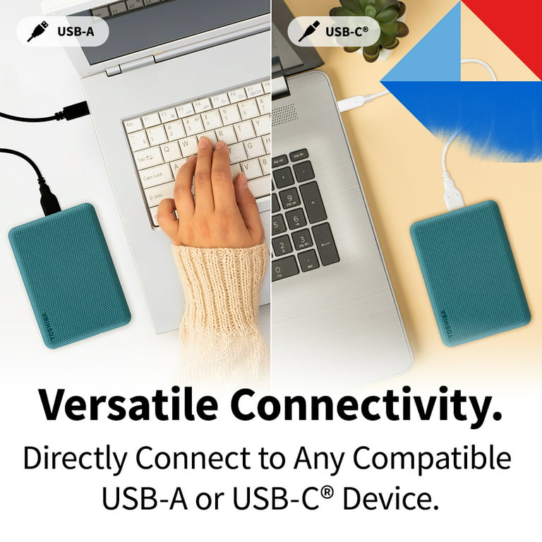 - Drive Hard External - Portable Plus Advance Toshiba 4TB Green USB 3.0, CANVIO