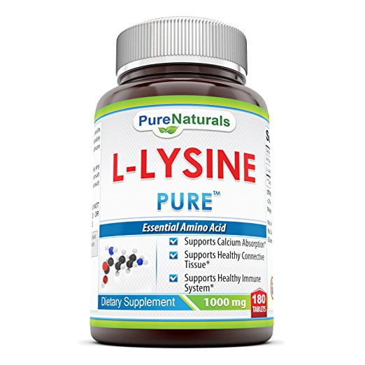 Pure Naturals L-Lysine 1000 Mg 180 Tablets