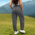 thumbnail image 6 of Mifsaly Plus Size Hiking Pants Women Lightweight Quick Dry Workout Lounge Joggers with Pockets Comfortable Loose Fit Outdoor Running Athletic Bottoms Dark Gray,XXXL, 6 of 7