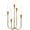 5-Arm Beaded, variant on 5-Candle Candelabra Antique Brass Candle Holder 17.5 Inch Tall | 5 Arms Cast Iron Candlestick Stand for Taper Candles, Centerpiece for , Wedding, Mantel & Dining Room, Finish