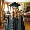 thumbnail image 6 of Kdxio Watercolor Floral Paisley Graduation Stole Class, Graduation Sash, Unisex Adult 36" Academic Commencements-Flattened, 6 of 7