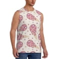 thumbnail image 2 of Bingfone Sparkling Ice Cream Pattern Men's Tank Tops Workout Sleeveless Tee Shirts Running Beach Tanks for Men-Large, 2 of 4